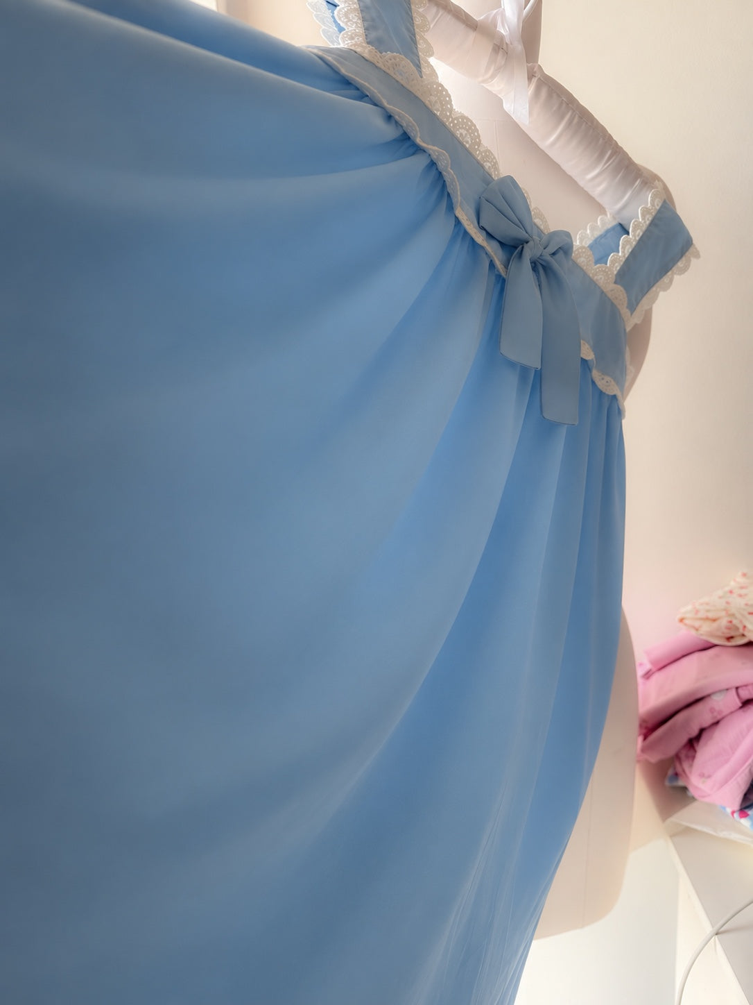 Blue Satin Set