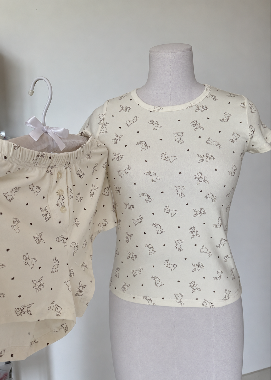 Bunny Set (Pure Cotton Rib)