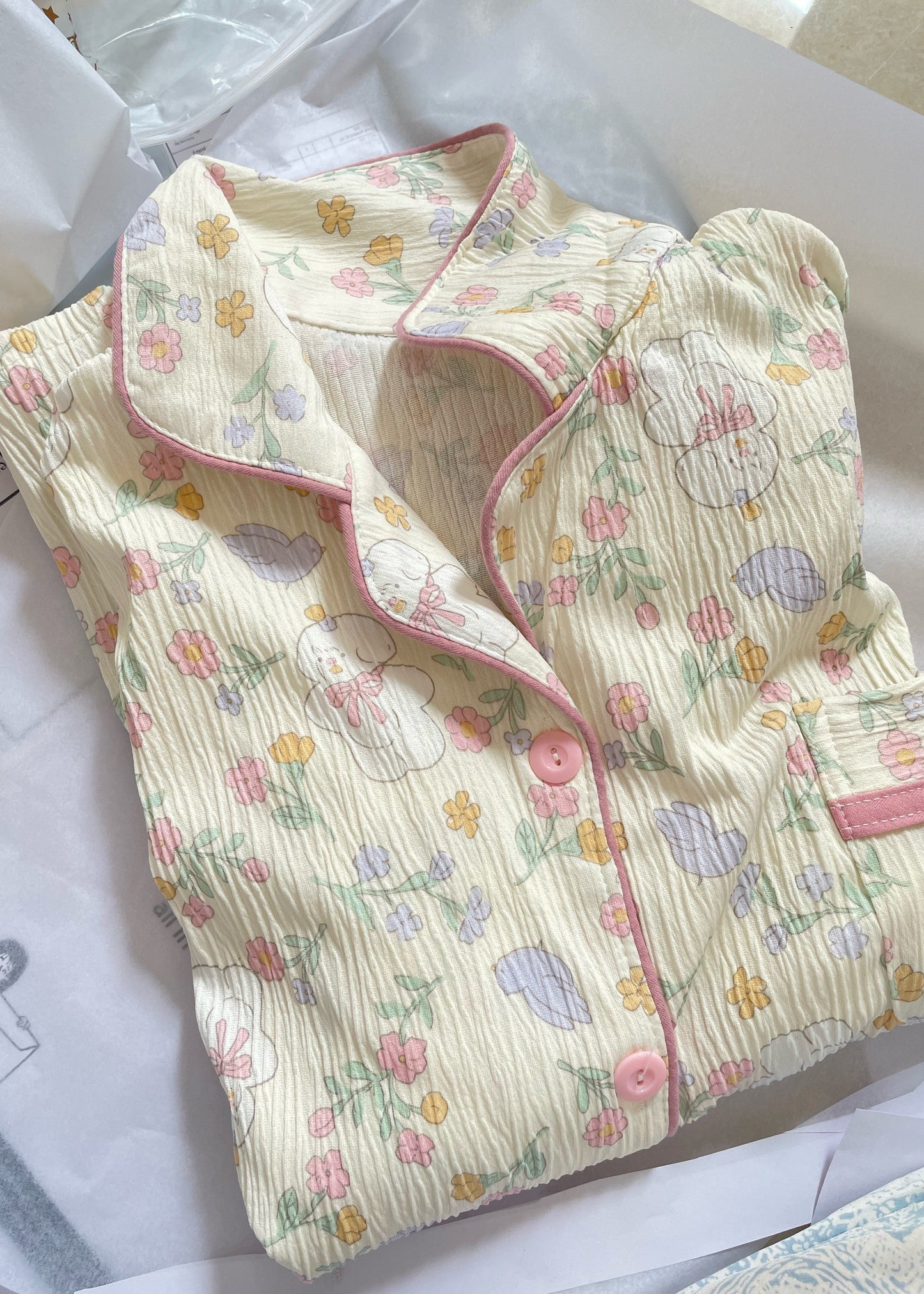 Floral Print PJ set