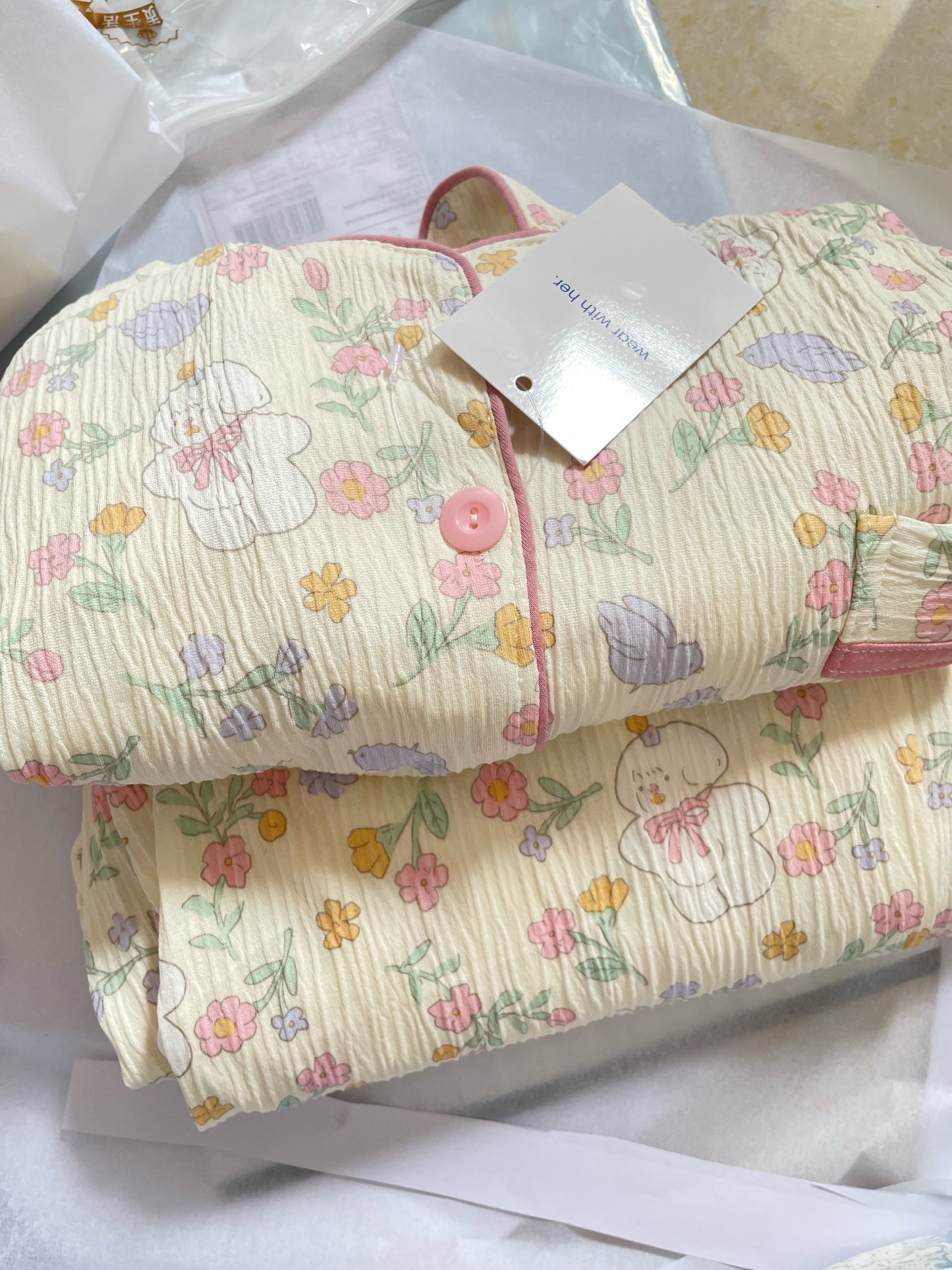 Floral Print PJ set