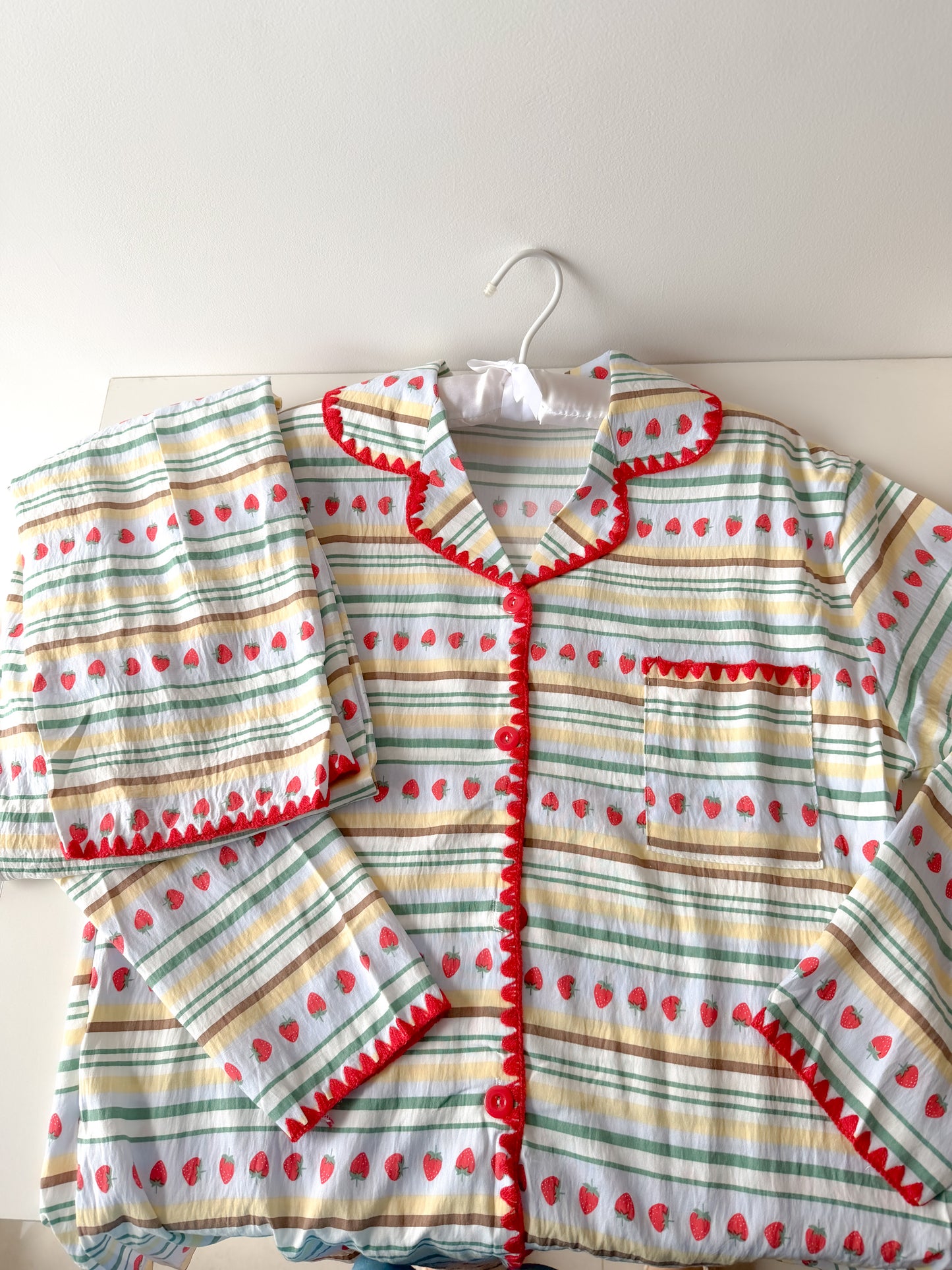 Strawberry Stripe PJ set