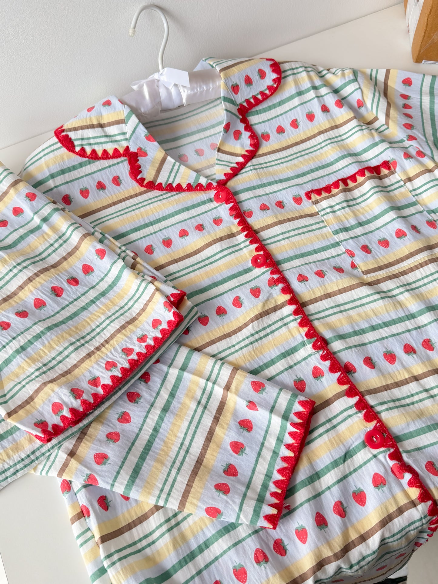 Strawberry Stripe PJ set