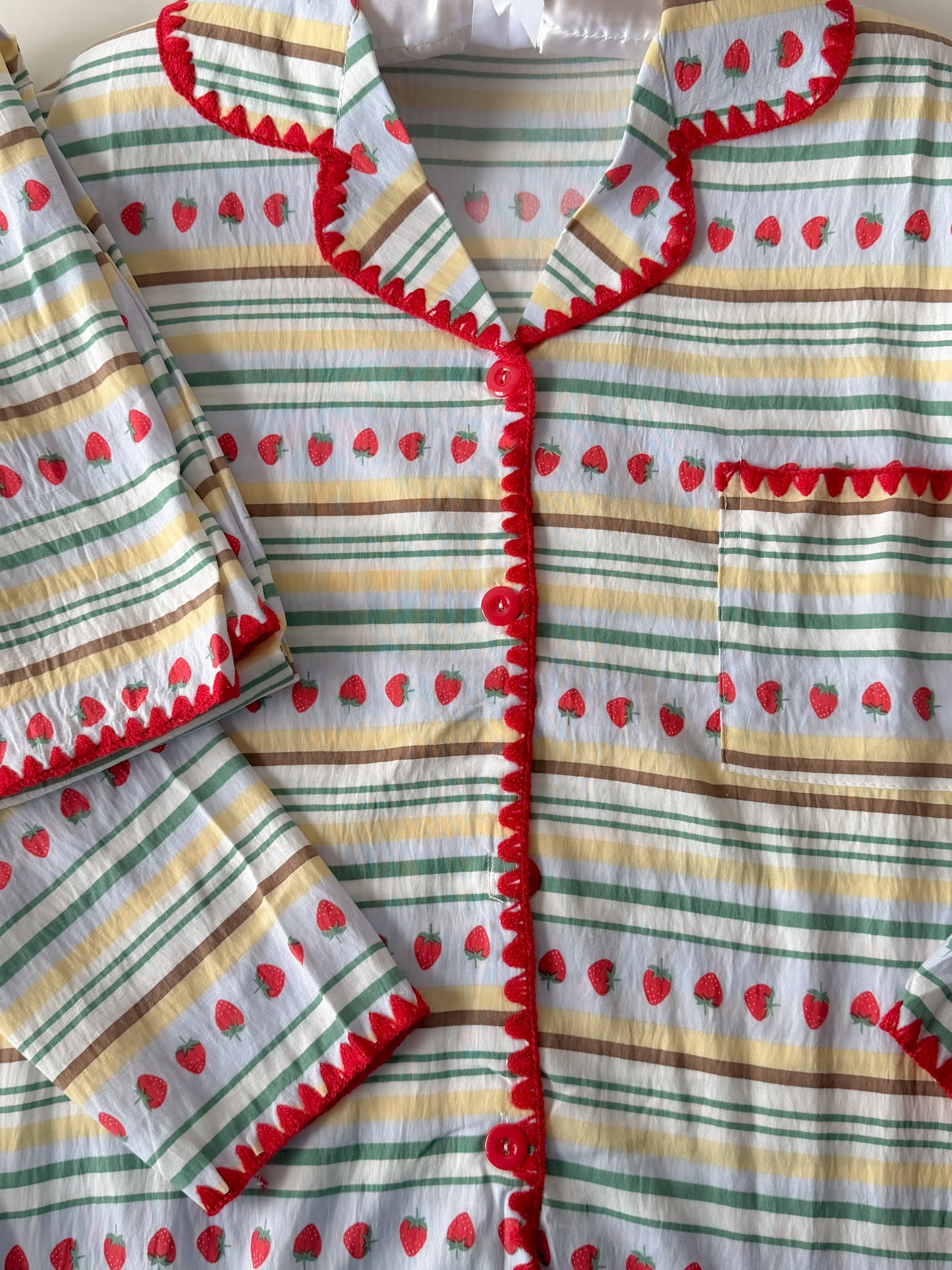 Strawberry Stripe PJ set