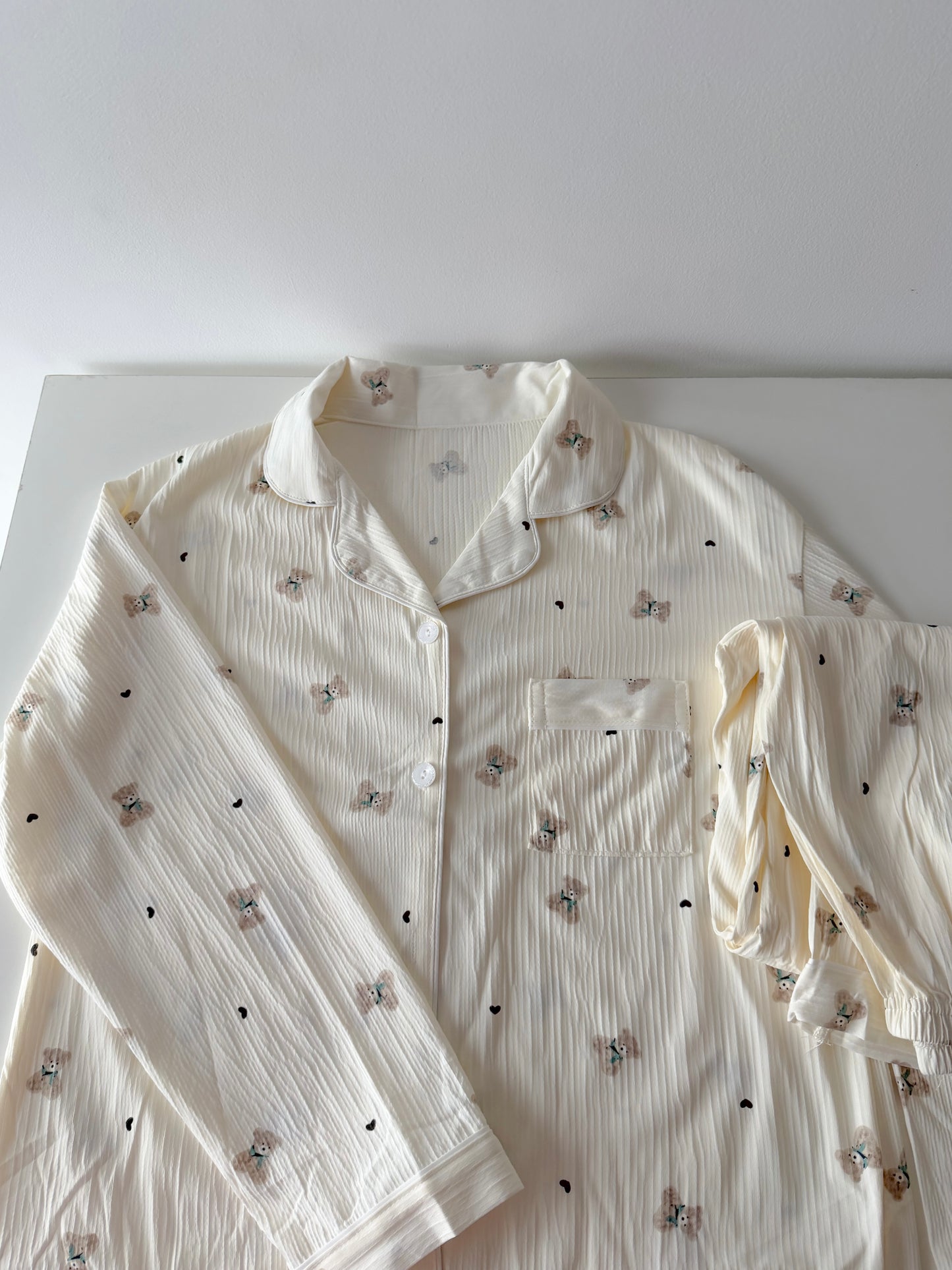 Teddy Print PJ set