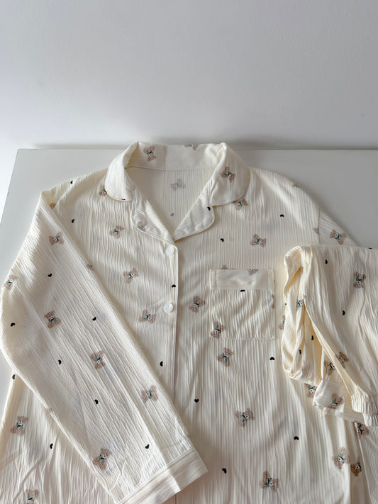 Teddy Print PJ set