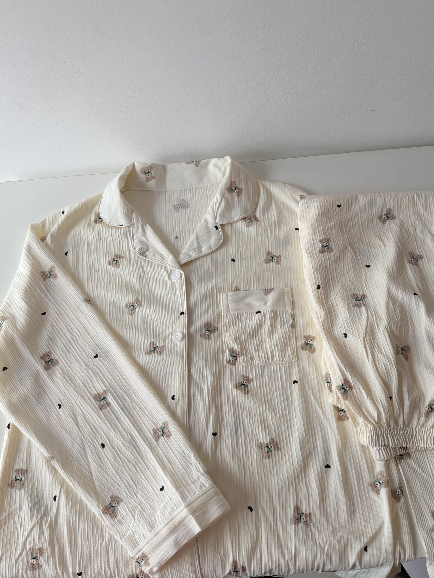 Teddy Print PJ set